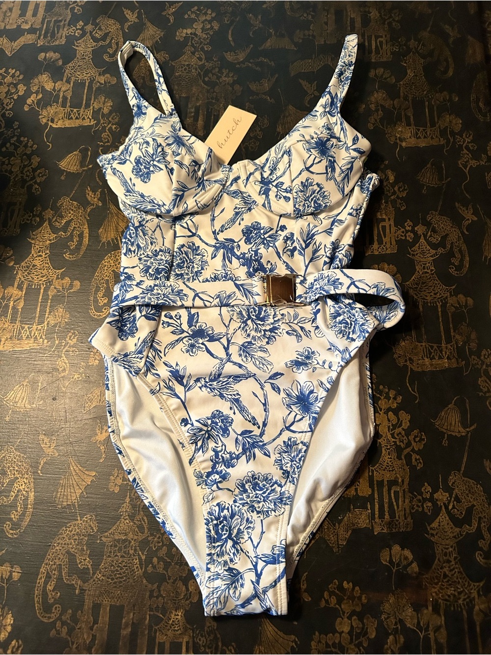 NWT Chinoiserie One Piece Hutch Swimsuit Small